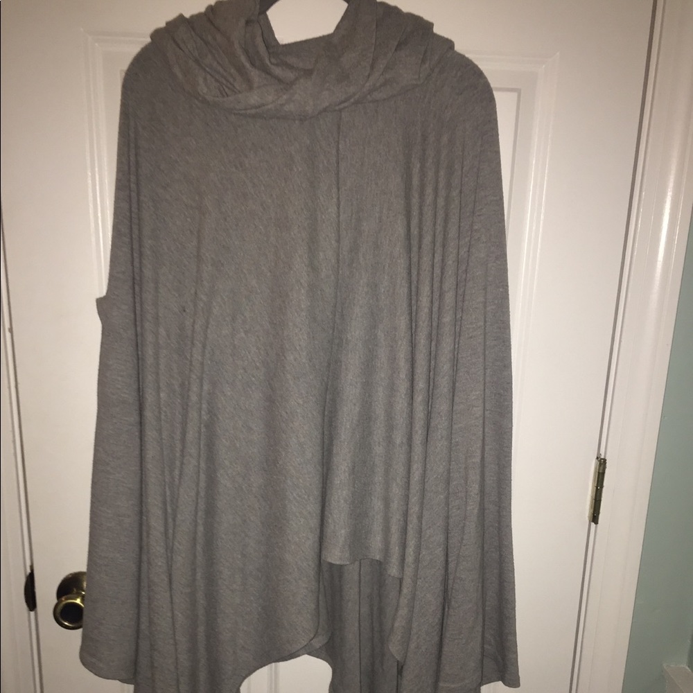 high low sweater dress/poncho